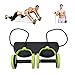 Darhoo New Sport Core Double AB Roller Wheel Fitness Abdominal Exercises Equipment Waist Slimming Trainer at Home Gym(Green)