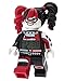 Lego Batman 9009310 Harley Quinn Kids Minifigure Alarm Clock | red/Black | Plastic | 9.5 inches Tall | LCD Display | boy Girl | Official