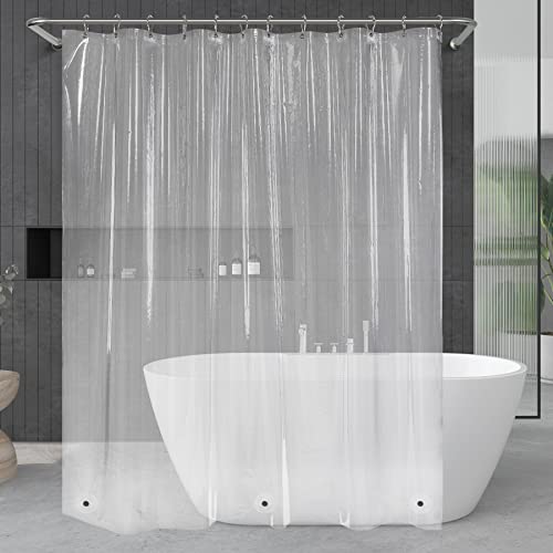 Titanker Clear Shower Curtain Liner, 72 x 72 Plastic Shower Liner