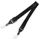 Miesherk Adjustable Shoulder Strap Multifunctional Neck Strap Replacement for iPad Tablet Shoulder Messenger Bags Nylon Black