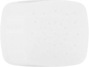 Air Fryer Liners - 100Pcs, 8.5 x 8.5 Inch Square Parchment Paper, Waterproof, Pure Raw Wood Pulp Perforated Parchment Accessories for Philips, NuWave Brio, Chefman Air Fryers, Steaming Basket and More