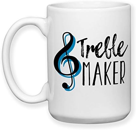 Treble Maker 001, Ceramic 15 oz. Coffee Mug Tea Cup by Groovy Giftables