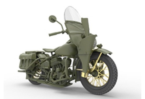 MiniArt Models 1/35 U.S. Military Policeman with Motorcycle Model Kit