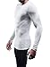 NELEUS Men's Dry Fit Running Compression Shirts 3 Pack,5021,White,US XL,EU 2XL