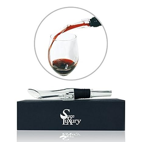 Sure Luxury Wine Aerator Spout Pourer Bar Wine Accessories With Stopper And Travel Carry Case Wine Aerator Pourer #way #to #aerate #wine Sure Luxury Wine Aerator Spout Pourer Bar Wine Accessories With Stopper And Travel Carry Case Wine Aerator Pourer