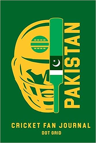 Pakistan Cricket Fan Journal Dot Grid Designs By David