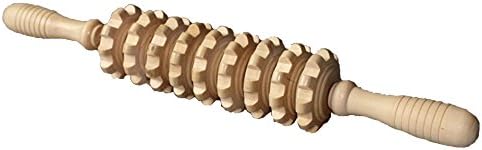 Zabrina Bamboo Muscle Roller - Massage Stick - Great for Stretching before/after Workout - Instant Relief Soreness Stiffness Tightness Cramping - Increase Mobility Flexibility Circulation