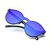 WearMe Pro - Round Super Full Lens Mirrored Sunglasses