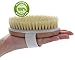 Dry Brushing Body Brush, Natural Bristle Dry Skin Exfoliating Brush Body Scrub for Beautiful Skin, Cellulite Treatment, Lymphatic Drainage, Soften Skin, Blood Circulation Improvement, Medium Strength