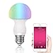 Bluetooth Light Bulb LED RGBW Changing + Dimmable White Light, Smartphone Remote Controlled Via App, Connection by Bluetooth 4.0, E27/27 Socket(8W)