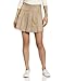 CLASSROOM Juniors Tab Pleat Scooter Skirt, Khaki, 3/4