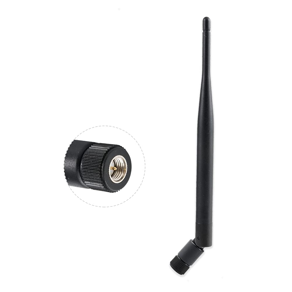 Vecys Wifi Antenna SMA Plug Adapter 2.4GHz 5dBi SMA Antenna Indoor Omnidirectional Antenna