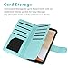 Galaxy S8 Case,Galaxy S8 Wallet Case,Dailylux Premium PU Leather Flip Credit Card Holder Wristlet Shockproof Protective Luxury Bling Flip Case Samsung Galaxy S8 5.8 inch-Glitter Blue