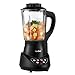 VonShef Fresh Soup Maker Automatic Multifunctional Machine & Smoothie Maker with Blender, Pulse, Steamer, Boiler, 57-Oz Jug, Black