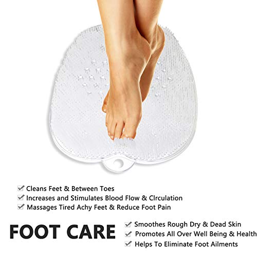 Newthinking Foot Scrubber Massager, Shower Foot Massager Brush with Non-Slip Suction Cups and Foot Acupressure Massage… - Image 2