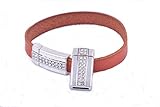 KONMAY 5 Sets Antique Silver 10.0x2.0mm Magnetic Jewelry Clasp with Clear Crystal Beads