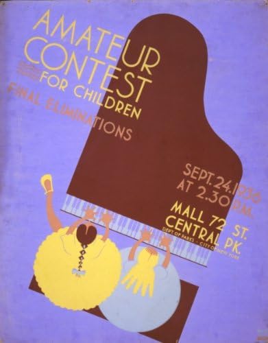 1936 poster Amateur contest for children Final eliminat