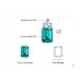 JewelryPalace Luxury 7.6ct Nano Russian Simulated Emerald 925 Sterling Silver Hoop Earrings