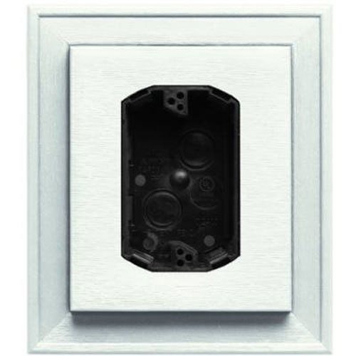 Builders Edge130110010123 Electrical Mounting Block 123, White
