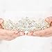 Aukmla Queen Crowns and Tairas Gold Crystal Crown Wedding Costume Headpeice Headband Hair Accessories for Women and Girls (Gold)