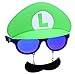 Sun-Staches Luigi Sunglasses | Officially Licensed Nintendo Costume Accessory for Super Mario Fans | UV 400 | One Size Fits Most