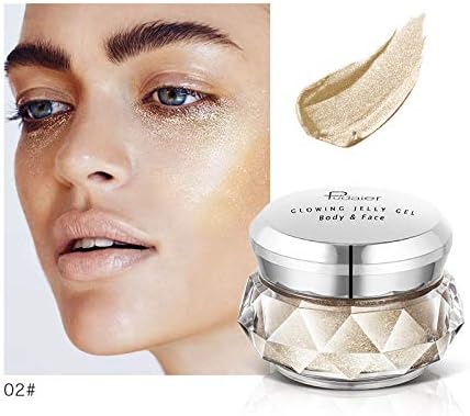 Face Highlighter Jelly Gel Eyeshadow Glow Body Glitter Makeup Illuminator Gold Liquid Highlighter Bronzer