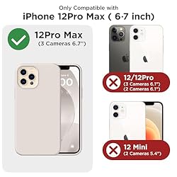 COFFKER for iPhone 12 Pro Max Case, [2X Camera