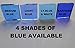 FortySevenGems 100 Pieces Stained Glass Mosaic Tiles 1/2-Inch Sapphire Blue Glass