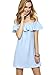 ROMWE Women's Off Shoulder Ruffles Mini Dress