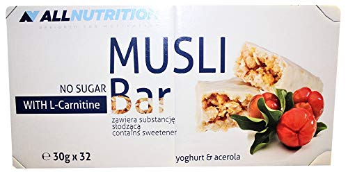 Muesli Bar + L-Carnitine, Yoghurt & Blackcurrant - 32 Bars