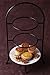 Creative Home 3-Tier Metal Dessert Stand – Elegant Iron Wire Display Rack for Afternoon Tea, Buffets, Banquets, Hotels, and Restaurants, Ideal for Cakes, Pastries, Fruits, and Hot Pot Ingredients (Fits Standard 8” Plates, Black, 18.5” H)