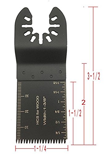 Wood/Metal Professional Oscillating Multi Tool Quick Release Saw Blades for Fein Multimaster, Dremel Multi-Max, Dewalt, Craftsman, Ridgid, Makita, Milwaukee, Rockwell, Ryobi (20 pack)-fathers day gift - Thumbnail 2