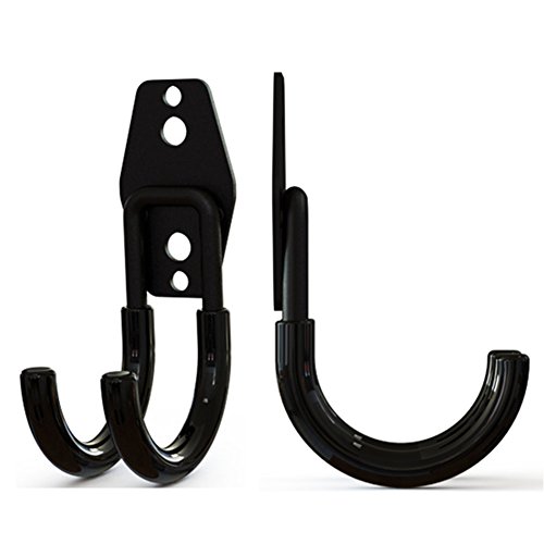 muyimu 3 Sets Garage Hooks heavy Duty U-Hook With Anti-Slip Coating,For Home Garage Chair Ladder Storage Organizer,Garage Hooks For Hanging Shovels,Wall Mounted Hanging Tools(Round Hook Small Black)