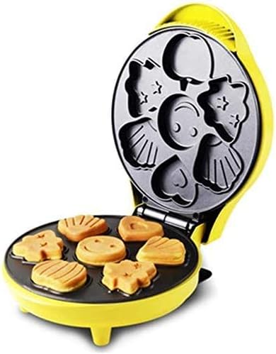 NIHAOA Waffle maker Breadmaker,Breadmaker Cake Machine Home Mini Children'S Cartoon Baking Baking Small Waffle Machine Egg Pie Electric Baking Pan