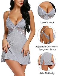 Avidlove Women Lingerie Lace Chemise Sleepwear