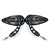 XKMT-Black Skull Side Mirrors Compatible With 1984 and up H-D Dyna Street Bob Low Rider Fat Bob Wide Glide Switchback CVO Street Glide Trike Freewheeler Tri Glide Ultra [B01G80QG6W]