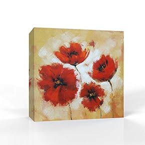 Elegant Red Flowers Pictures Home Wall for Bedroom...