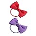 30 Pack: Girls No Crease Ouchless Stretch Elastic Hair Bow Ties Ponytail Holders