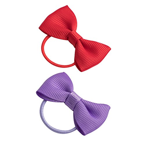 30 Pack: HBY Girls No Crease Ouchless Stretch Elastic Hair Bow Ties Ponytail Holders