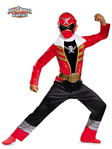 Disguise Saban Super MegaForce Power Rangers Red Ranger Classic Boys Costume