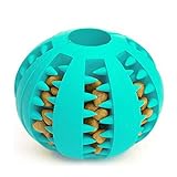 Idepet Dog Toy Ball, Nontoxic Bite Resistant Toy Ball for Pet Dogs Puppy Cat, Dog Food Treat Feeder Tooth Cleaning Ball,Dog Pet Chew Tooth Cleaning Ball Pet Exercise Game Ball IQ Training Ball