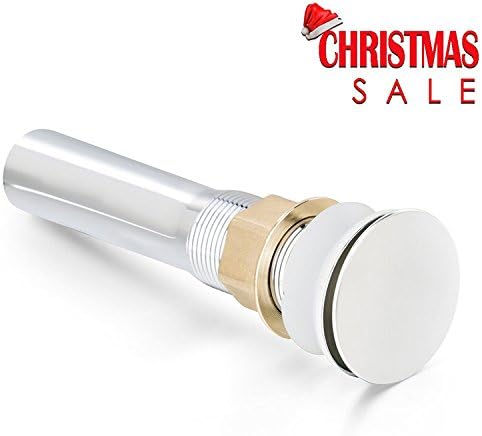 BOHARERS Bathroom Faucet Vessel Vanity Sink Pop Up Drain Stopper with Overflow, Chrome Finished