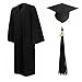 GraduationMall Matte Graduation Gown Cap Tassel Set 2017 for High School and Bachelor