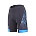 beroy Men's Comfortable Bicycle Cycling Pants, 3D Padded Bike Shorts Blue 2XL
