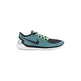 Women's Nike Free 5.0 Print Running Shoe Blue Lagoon/Green Glow/White/Black Size 8 M US