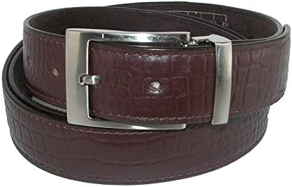Winn International Men's Leather Croc Print 1 1/4 Inch Travel Money Belt, 50