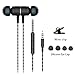 Earbuds,Sport HIFI In-Ear Earbuds Heaphones Headset Earphones with Noise Isolating Headset Magnet Attraction Earphones with Mic and Volume Control (Black)