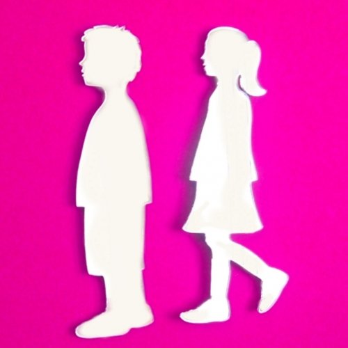 Super Cool Creations School Girl & School Boy Mirrors - 20cm x 5cm