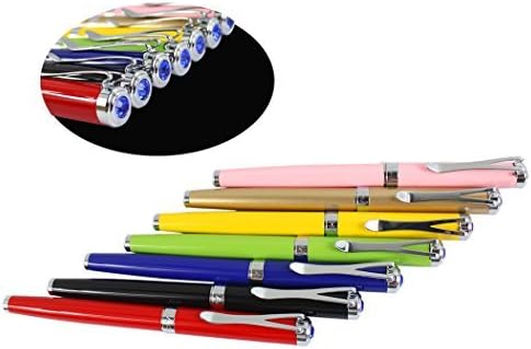 Xiaoyu 7PCS Jinhao Y5 Fountain Pen Diversity Set including Blue Diamond Cap, 7 Colors