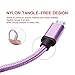 for Samsung S7 Charger Cable, Benicabe (6FT 2-Pack) Micro Sync and Fast Charging Cord for Samsung Galaxy S7 Edge/ S6 Note 5, Nexus,Kindle, Android Charger and More (Lilac Purple)